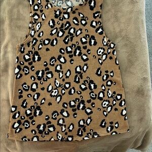 5For$15 twenty second Leopard Print Brown and Black Tank Top